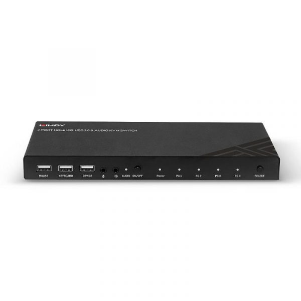 Lindy LY-32810 KVM Switch 4  Port HDMI 4096x2160@60Hz, USB - imagine 8