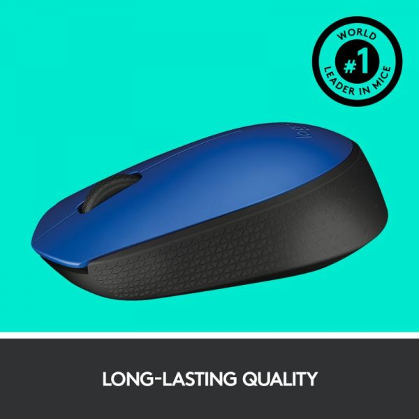 Mouse Logitech M171, wireless, rezolutie 1000 DPI, albastru - imagine 11