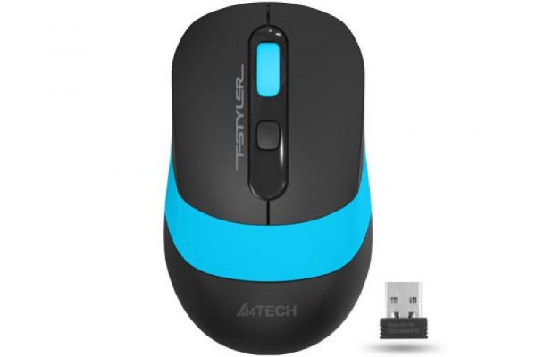 Mouse A4tech, gaming, wireless optic, 2000 dpi, negru / albastru - imagine 8