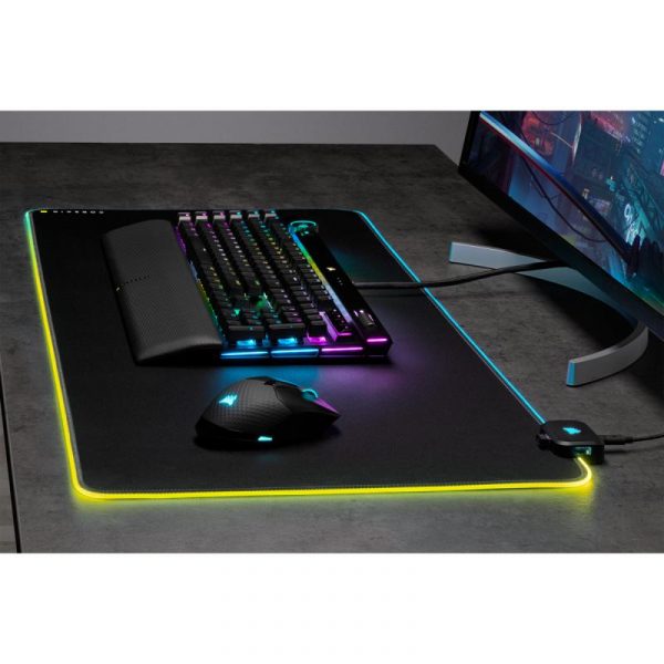 Mousepad Gaming Corsair MM700 RGB Extended, CLOTH BLACK - imagine 10