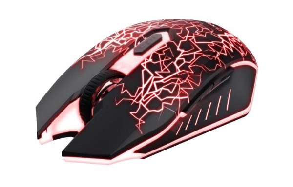 Mouse Trust Basics gaming wireless, 2000 DPI, negru - imagine 6