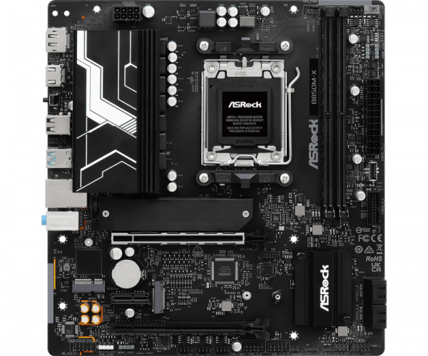 Placa de Baza ASROCK B850M-X AM5, 2x DDR5, 1x HDMI