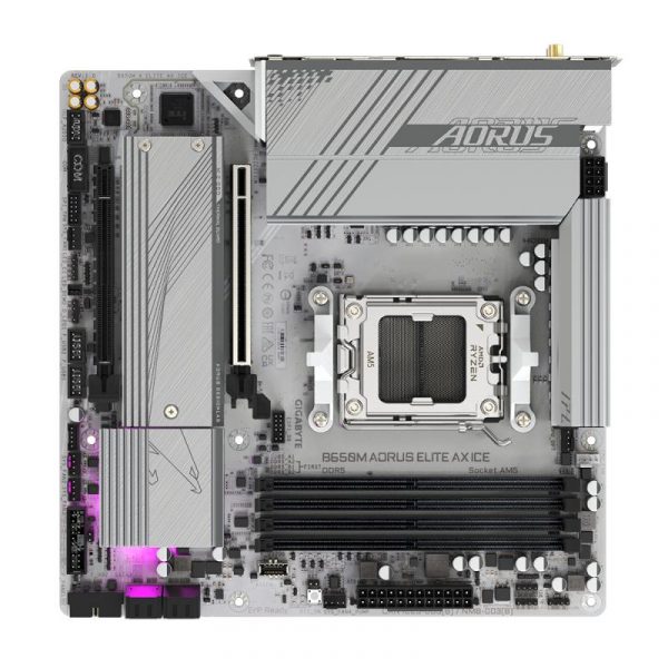 Placa de baza Gigabyte B650M AORUS ELITE AX ICE AM5 - imagine 10
