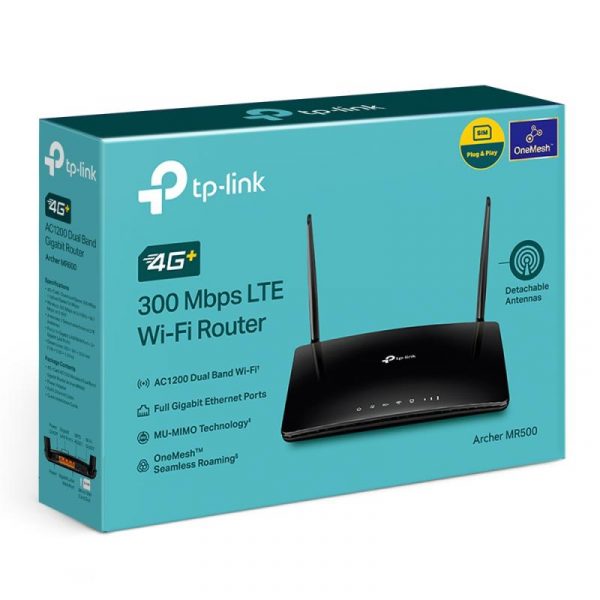 TP-LINK ROUTER 4G+ AC1200 Dual-Band CAT6 ARCHER MR500, interfata: 1× - imagine 13