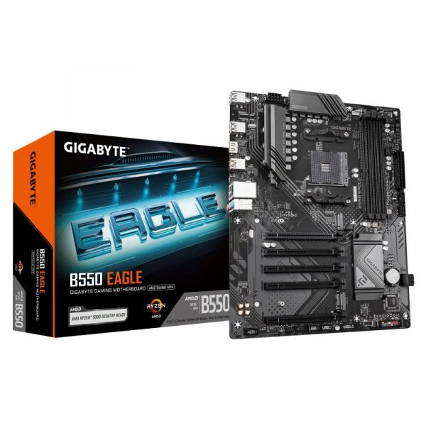 Placa de Baza GIGABYTE B550 EAGLE AM4, 4x DDR4, 1x - imagine 3