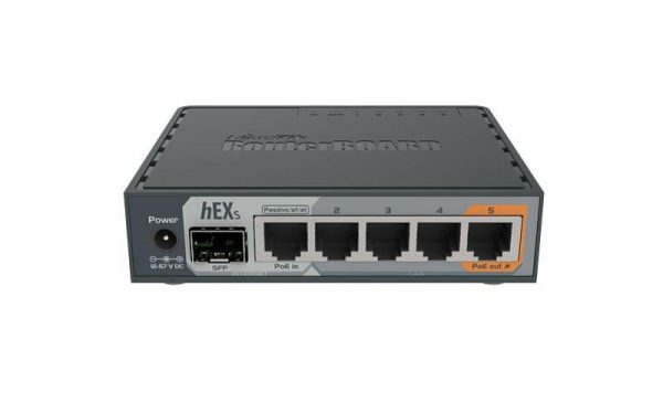 Mikrotik 5-Port Gigabt Ethernet Router, RB760iGS, 5* 10/100/1000Ethernetports, CPU nominal - imagine 3