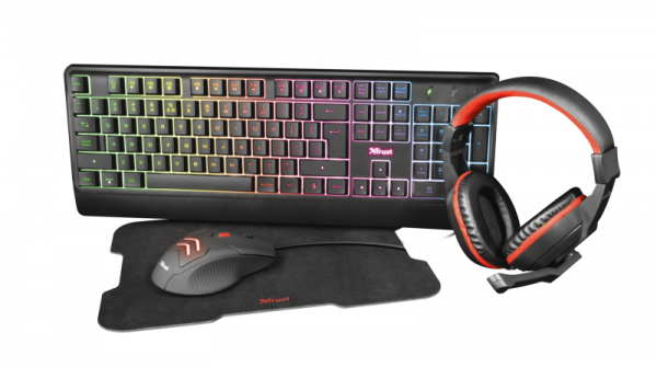 Kit Trust Ziva 4-in-1 Gaming Bundle, contine mouse, tastatura, mousepad - imagine 6