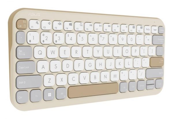 Tastatura wireless ASUS KW100, Culoare: Oat Milk, Greutate: 0.374 ASUS - imagine 11