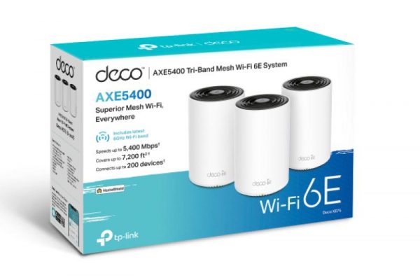 TP-Link AXE5400 home mesh Wi-Fi 6E System, Tri-Band, Deco XE75(3-pack); - imagine 8