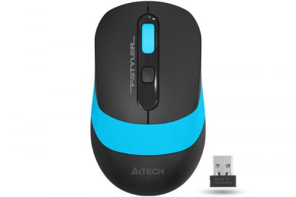 Mouse A4tech, gaming, wireless optic, 2000 dpi, negru / albastru - imagine 7