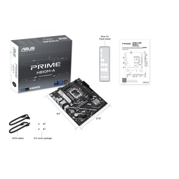 Placa de Baza ASUS PRIME H810M-A-CSM LGA 1851, 2x DDR5, - imagine 9