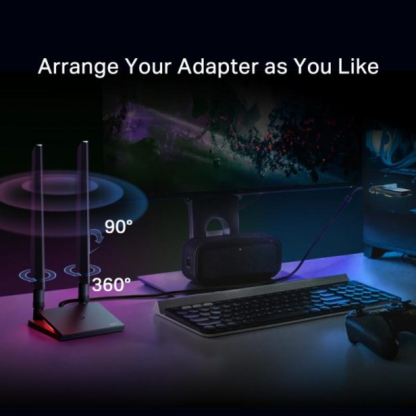 BE9300 Tri-Band Wi-Fi 7 Bluetooth PCI Express Adapter SPEED: 5760 - imagine 9