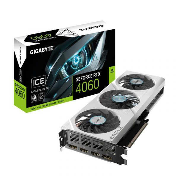 Placa video GIGABYTE GeForce RTX 4060 EAGLE OC ICE 8GB - imagine 12