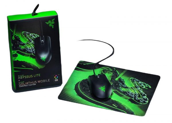Mouse Gaming Razer Abysus Lite, Goliathus Mobile Construct Edition, negru - imagine 6