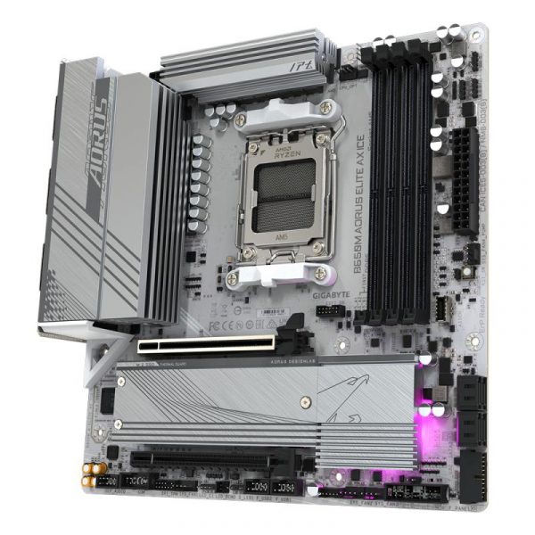 Placa de baza Gigabyte B650M AORUS ELITE AX ICE AM5 - imagine 9
