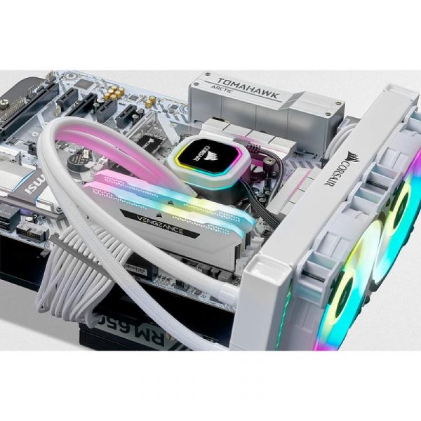 Memorie RAM Corsair Vengeance RGB PRO SL White 16GB DDR4 - imagine 5