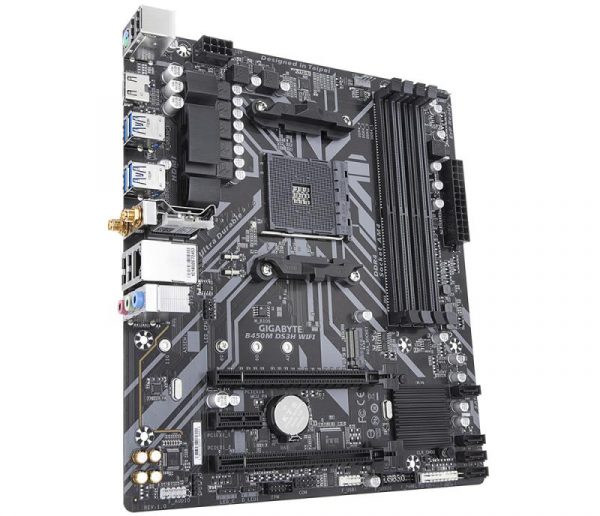 Placa de baza Gigabyte B450M DS3H WIFI, Socket AM4 - imagine 8