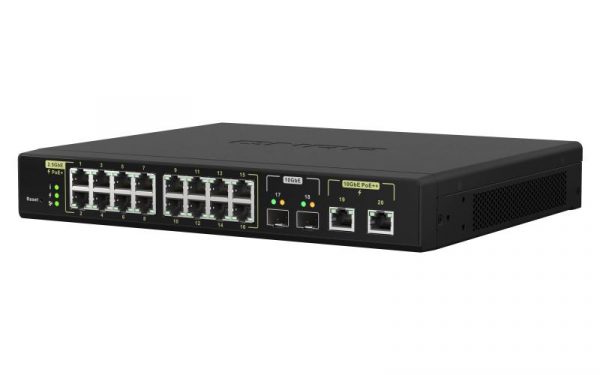 Switch QNAP M2116P CPU Microchip VSC7448-02, 16 porturi 2.5GbE (RJ45) - imagine 9