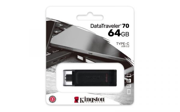 Memorie USB Flash Drive Kingston DataTraveler 70, 64GB, USB 3.2 - imagine 8