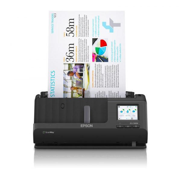 EPSON ES-C380W A4 Compact Network Sheetfed Scanner, PC-FREE scan, Rezolutie - imagine 6