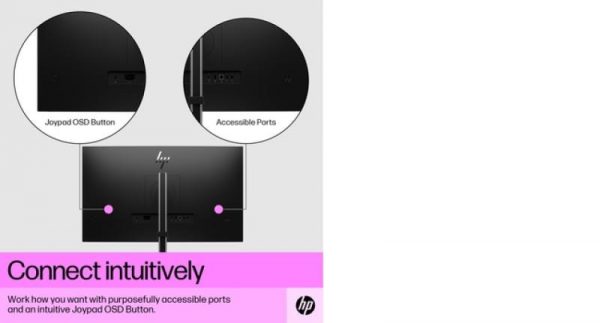 Monitor 27" HP EliteDisplay E27q G5, LED, IPS, QHD 2560x1440, - imagine 6