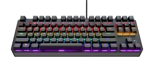 Tastatura Trust GXT834 Callaz Tenkeyless cu fir mecanica, negru - imagine 7