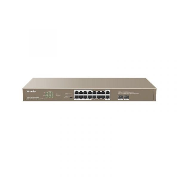 Switch Tenda TEG1118P-16-250W, 16 port, 10/100/1000 Mbps - imagine 3