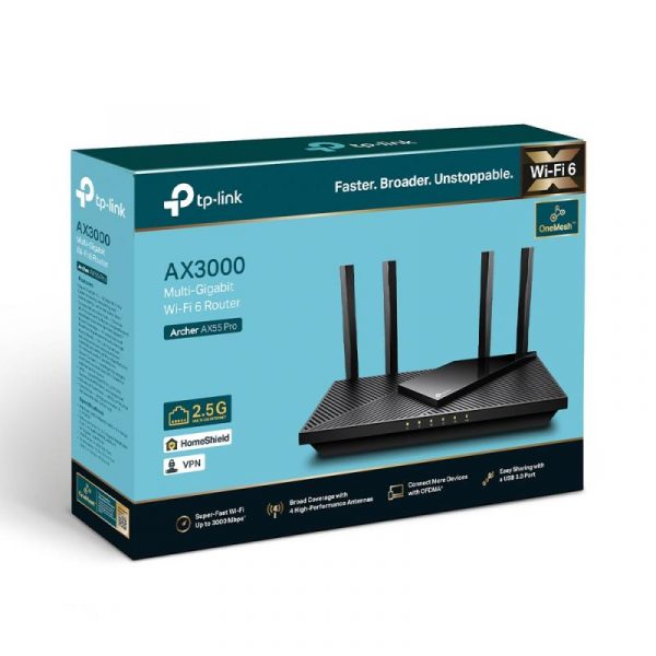TP-Link Wireless Router, ARCHER AX55 PRO ;dual band AX3000 5 - imagine 14