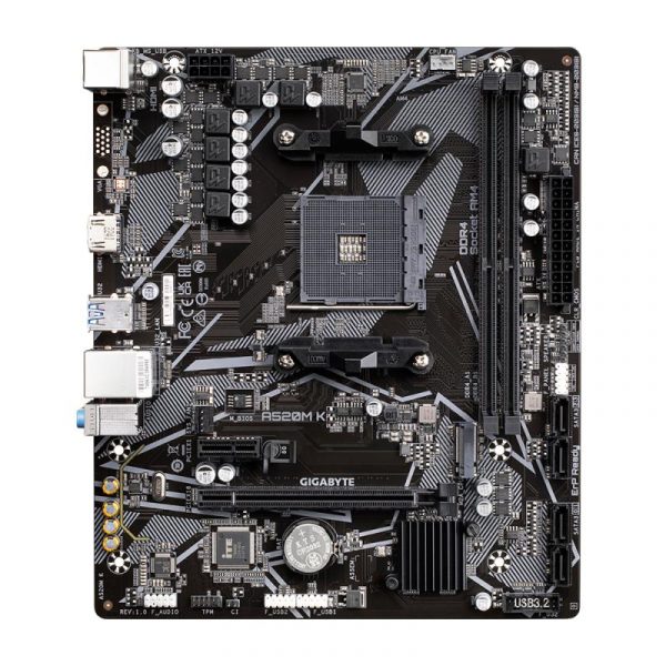 Placa de baza Gigabyte A520M K AM4 DDR4 - imagine 8