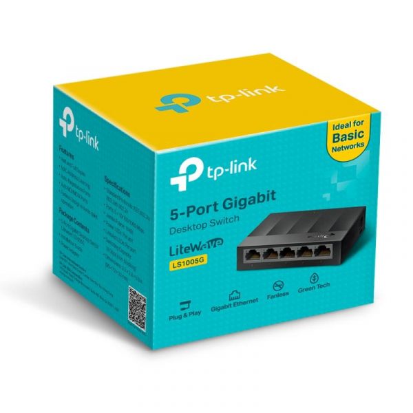 Switch TP-LINK LS1005G, 5 port, 10/100/1000 Mbps - imagine 8