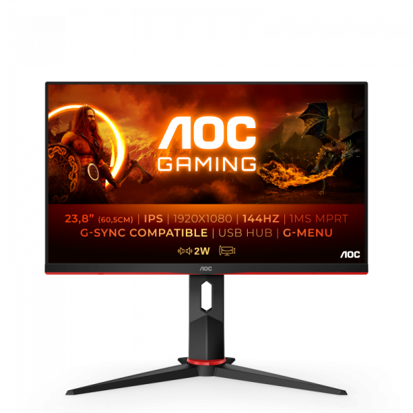 Monitor AOC 23.8" 24G2U/BK - imagine 3