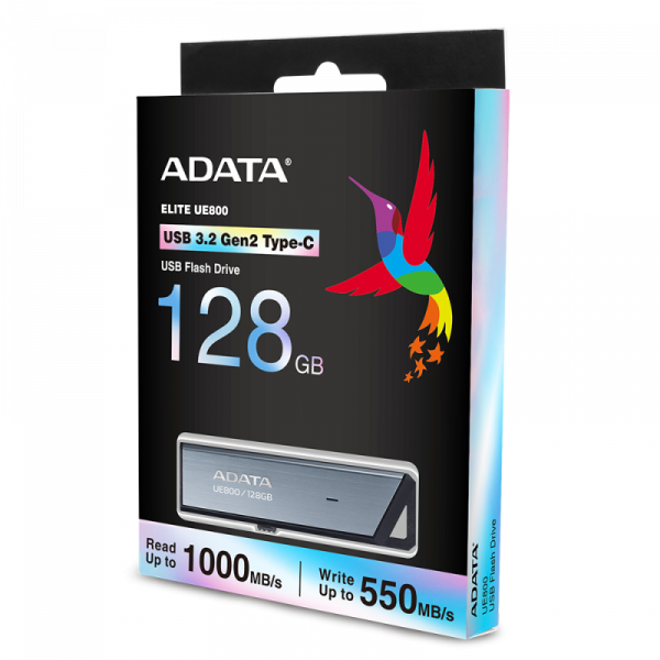 Memorie USB Flash Drive Adata 128GB, UE800, USB Type-C, Black - imagine 3
