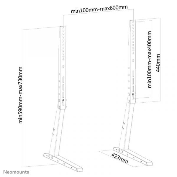 Suport Monitor de Birou, Neomounts by Newstar FPMA-D1240BLACK, 37" - - imagine 7