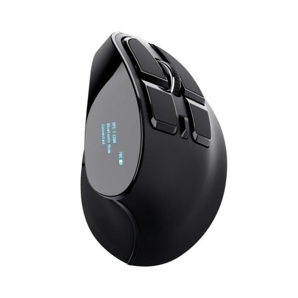 Mouse Trust Voxx, Rechargeable Ergonomic Wireless, negru - imagine 21