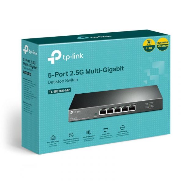 "5-Port 2.5G Multi-Gigabit Desktop Switch PORT: 5× 2.5G RJ45 Ports - imagine 11