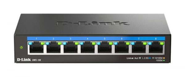 D-LINK DMS-108 UNMANAGED SWITCH 8 PORT, Interfata: 8 x 10/100Mbps/1G/2.5G, - imagine 7