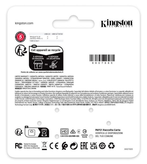 Memorie USB Flash Drive Kingston 3.0 64GB DT SE9 G3 - imagine 8
