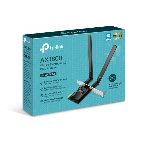 Adaptor wireless TP-Link, ARCHER TX20E, AX1800, 2 x antene externe - imagine 9