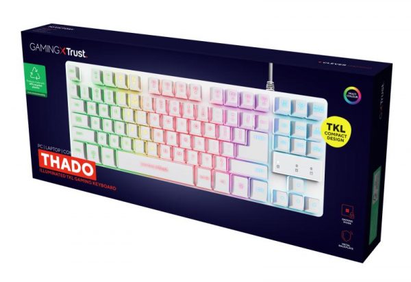 Tastatura Trust cu fir GXT833W Thado, numar butoane 87, interfata - imagine 14
