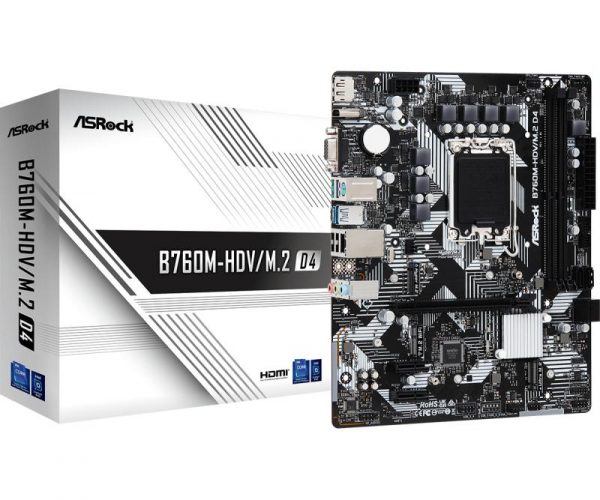Placa de baza Asrock B760M-HDV/M.2 DDR4, 2x DDR4 - imagine 7