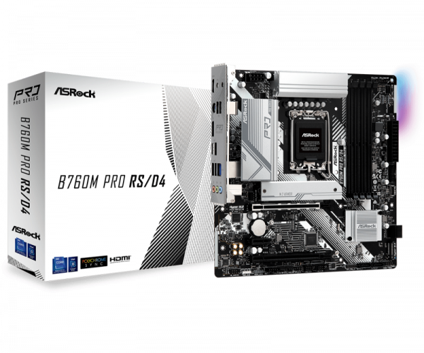 Placa de baza Asrock B760M Pro RS LGA1700, 4x DDR4 - imagine 6