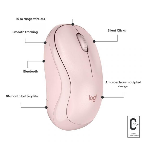 Mouse Logitech MK240 Silent Wireless, optic, interfata Bluetooth, rezolutie 1000 - imagine 13