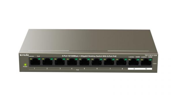 Switch Tenda TEF1110P-8-102W, 8 Port, 10/100 Mbps - imagine 4