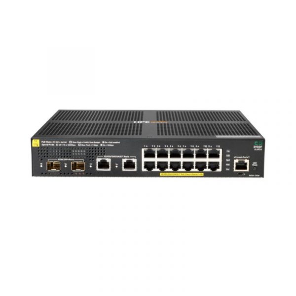 HPE Aruba Networking 2930F 12G PoE+ 2G/2SFP+ Switch - imagine 3
