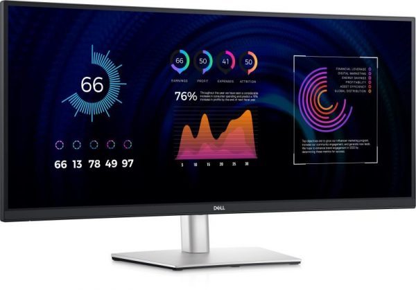 Monitor Dell 34" P3424WE Curved 86.72 cm, 3440 x1440 at - imagine 4