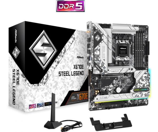 Placa de baza AsRock Socket X670E STEEL LEGEND AM5 - imagine 7