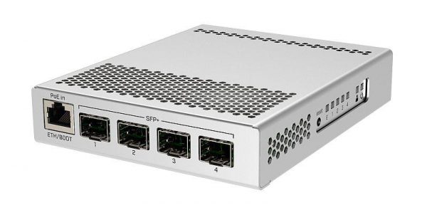 Mikrotik Cloud Router Switch, CRS305-1G-4S+IN; 4XSFP+, 1XGE, dual DCJacks, for - imagine 3