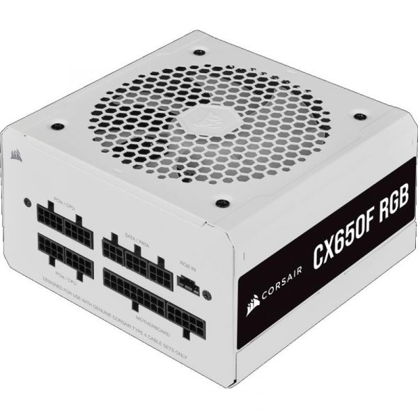 Sursa Corsair CX650F RGB White 80+ Bronze, 650W - imagine 9