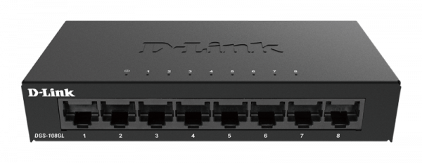 D-Link Switch DGS-108GL, 8 porturi Gigabit, Capacity 16Gbps, desktop, faramanagement, - imagine 5