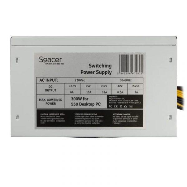 Sursa Spacer ATX 550, 300W V12 - imagine 6